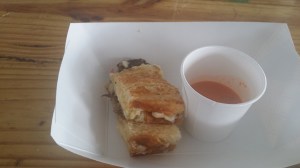 WORCESTERSHIRE FRENCH DIP FATTY MELT with  CONFIT TOMATO SOUP